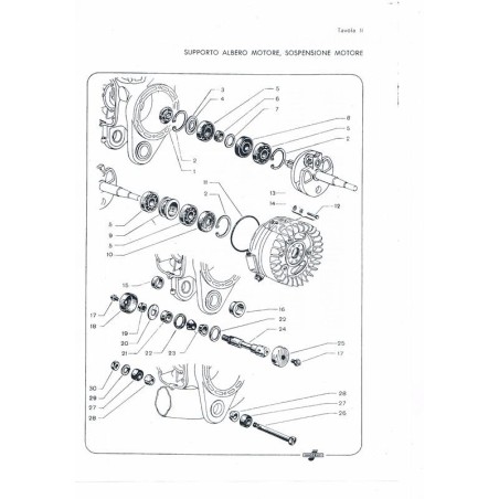 TABLA 2 DESPIECE: RODAMIENTOS CIGÜEÑAL Y EJE MOTOR