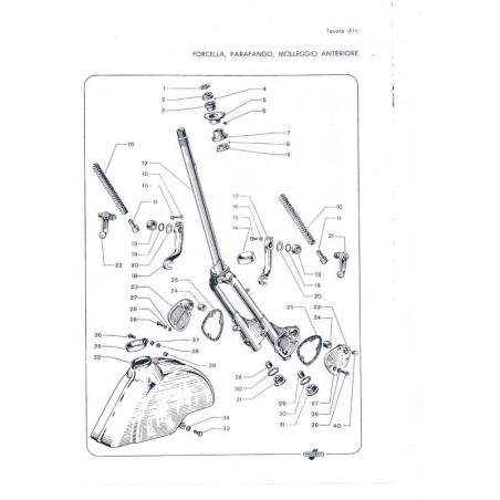 TABLA 14 DESPIECE: HORQUILLA Y GUARDABARROS
