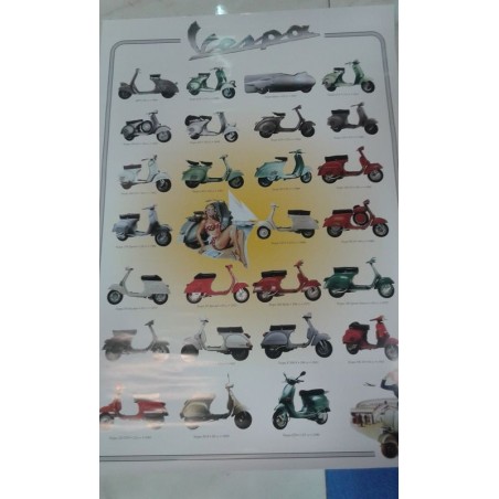 POSTER VESPA 60X90 GRIS