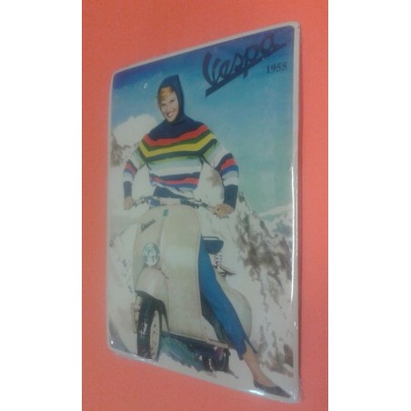 POSTAL METALICA VESPA 1955