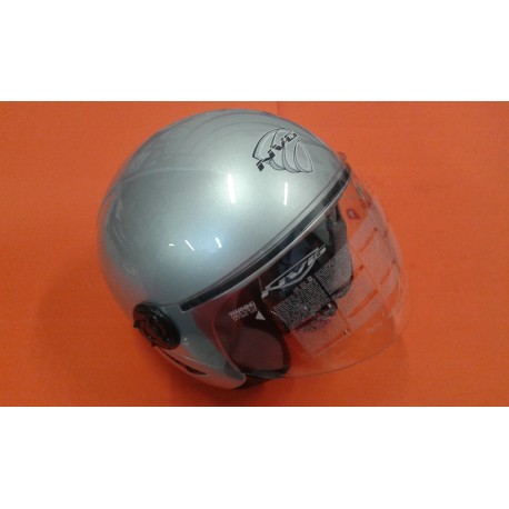 CASCO JET NVG GRIS PLATA TALLA M