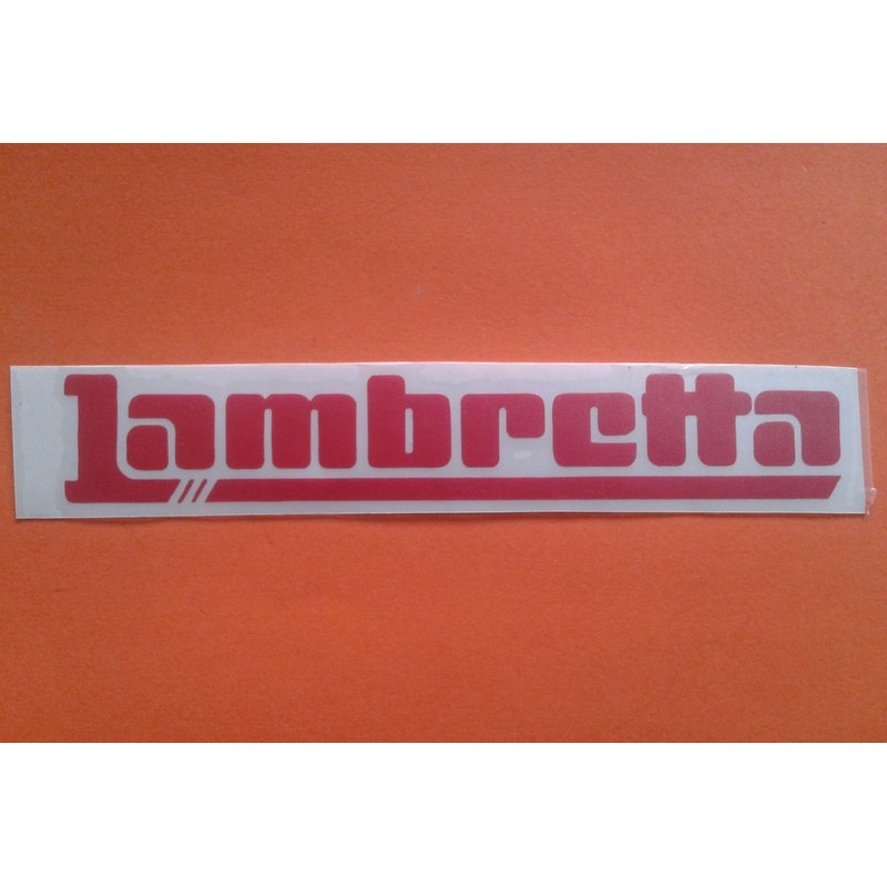 ADHESIVO 'LAMBRETTA' ROJO ADHESIVO 'LAMBRETTA' ROJO