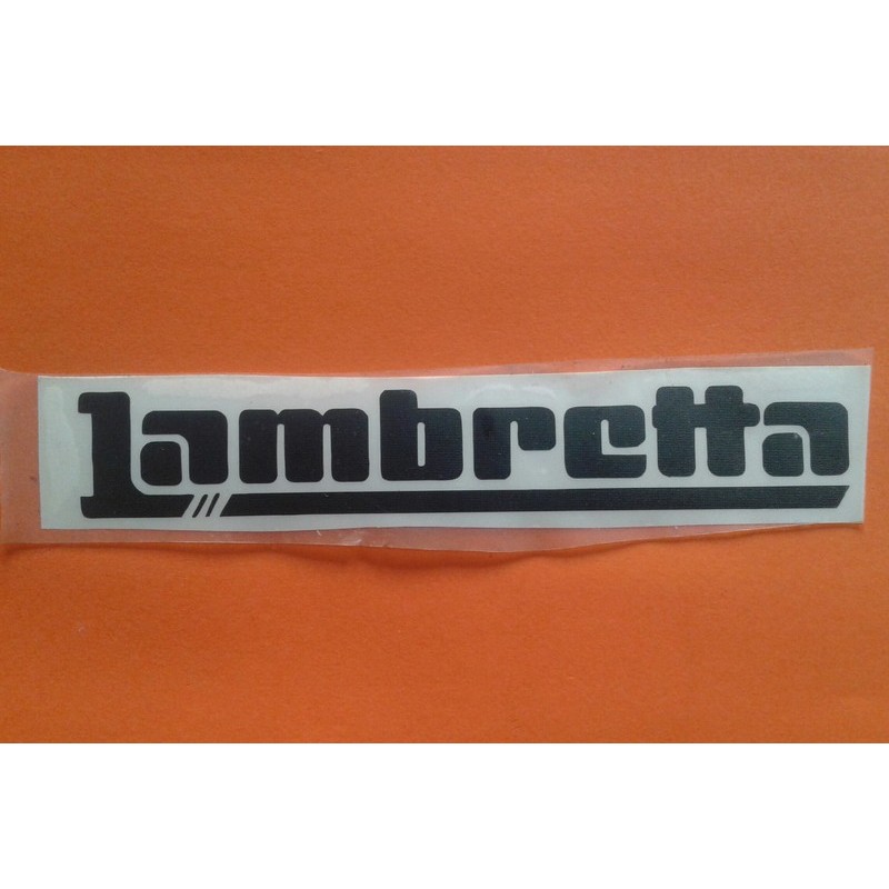 ADHESIVO 'LAMBRETTA' NEGRO