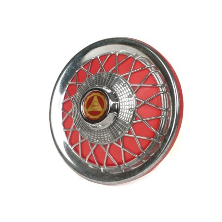 TAPACUBOS VESPA 10" ROJO/CROMADO