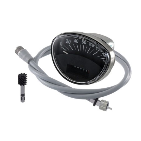 KIT CUENTA-KM + CABLE + PIÑON VESPA DS/CL