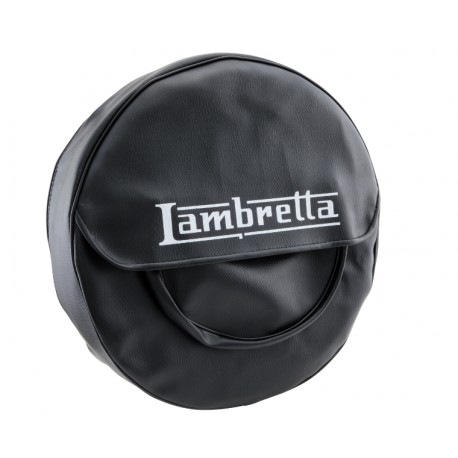 FUNDA RUEDA REPUESTO NEGRA 'LAMBRETTA'