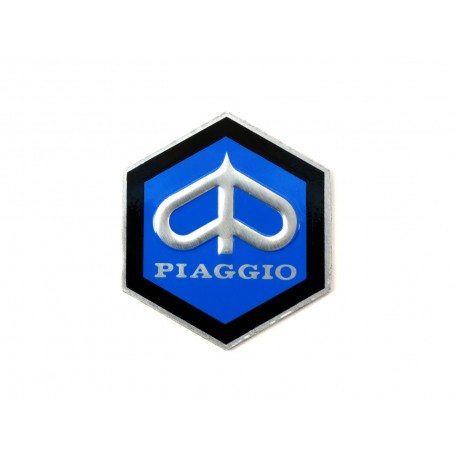 ESCUDO HEXAGONAL ADHESIVO PIAGGIO 31mm