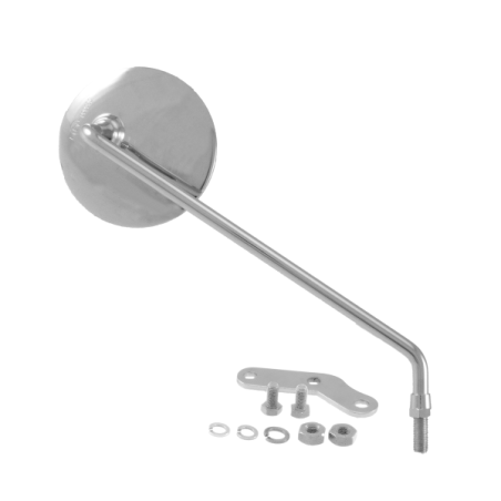 ESPEJO MANILLAR REDONDO CROMADO DERECHO