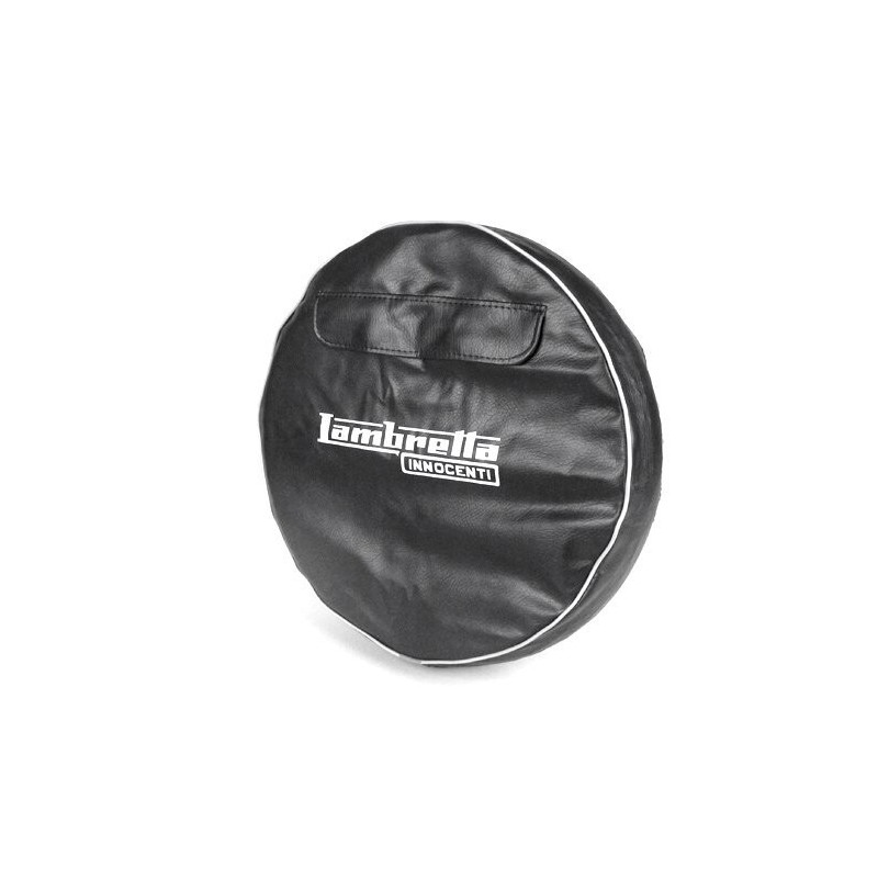 FUNDA RUEDA REPUESTO NEGRA 'LAMBRETTA'
