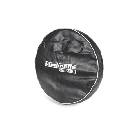 FUNDA RUEDA REPUESTO NEGRA 'LAMBRETTA'