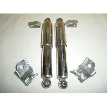 Kit amortiguadores delant. cromados+pletinas sujeccion S2/S3.