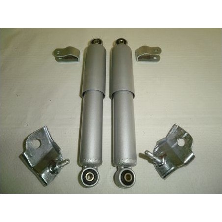 Kit amortiguadores delantero grises+Pletinas sujeccion S2/S3.